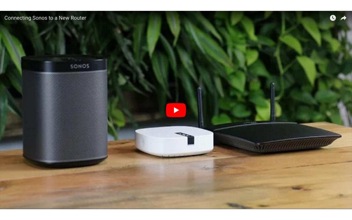 Connecting Sonos to a New Router